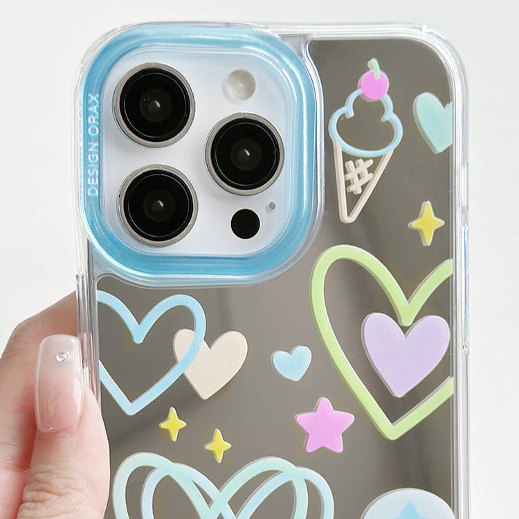 手機殼|蘋果13手機殼iPhone14pro適用15promax卡通11/12掛繩鏡面殼「WM0623」24.07