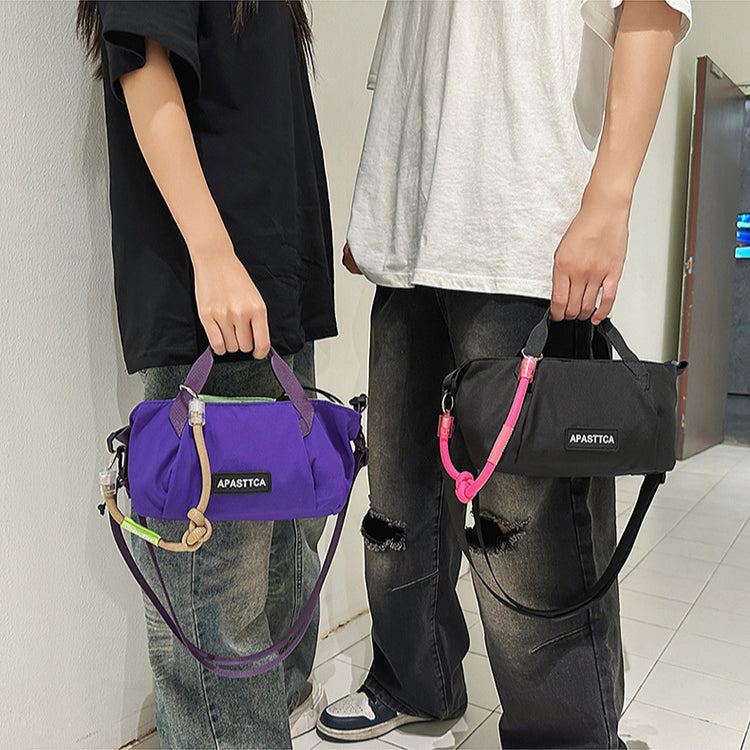 致青春|情侶運動斜挎包簡約休閒男女手提戶外輕便棒球包時尚單肩包批發「294-118」25.08-3