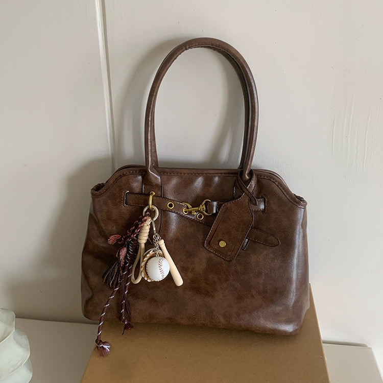 日韓流行|復古慵懶感公事包包女大容量質感百搭簡約小眾設計手提單肩托特包「H8900」25.11-3