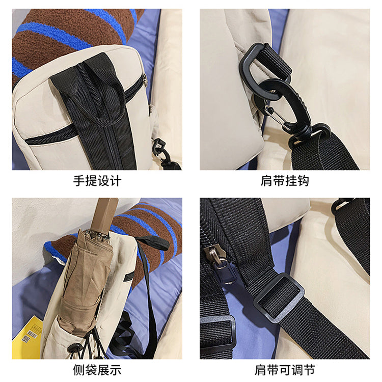 致青春 | 男士休閒雙肩包簡約多功能百搭質感背包大容量通勤出行胸包「328-124」25.04-4