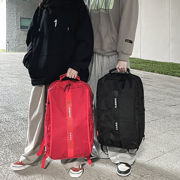 致青春 | 雙肩包男士潮牌大容量戶外校園學生韓版書包多功能旅行背包女「891-400」24.01-3