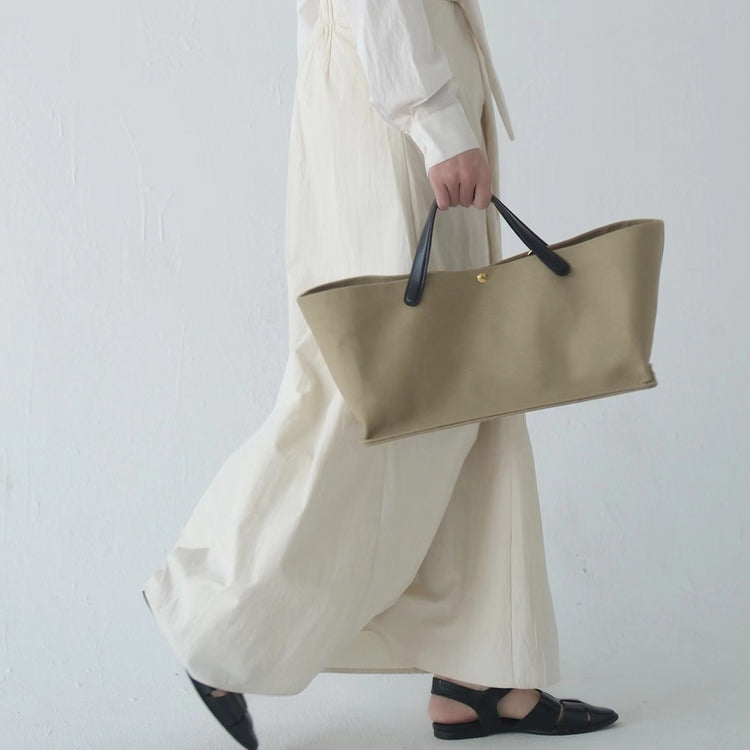 質感真皮|2024年新韓版托特包女頭層牛皮大容量高級感復古通勤包法式小眾包「3725」24.07-5