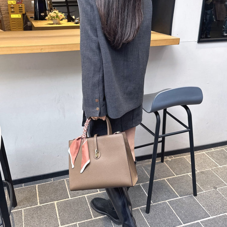 質感真皮|2025春夏新款手提包女士大容量質感單肩包簡約通勤斜背包小眾設計「OS793」25.05-2