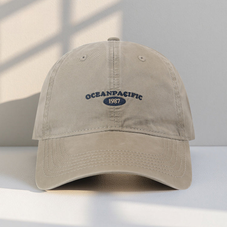 流行帽子|2025新款帽子女顯臉小夏季百搭款鴨舌帽軟頂水洗潮牌遮陽棒球帽男「C4921AA」25.08-1