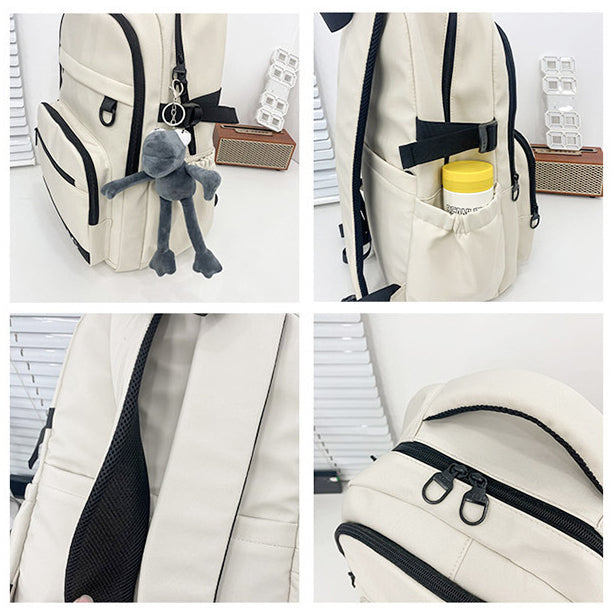 致青春|2024年新戶外旅行雙肩包韓版大容量國中生背包高顏值大學生書包男「9658-131」24.04-4