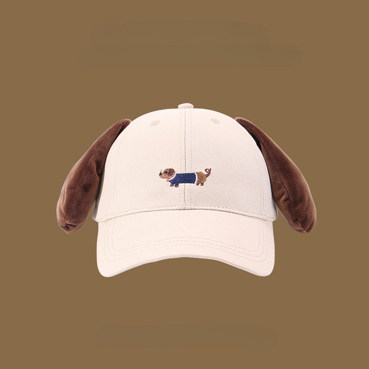 流行帽子|帽子可愛小狗棒球帽萌趣可愛春夏遮陽帽百搭學生顯臉小搞怪鴨舌帽「C4935」25.02-2