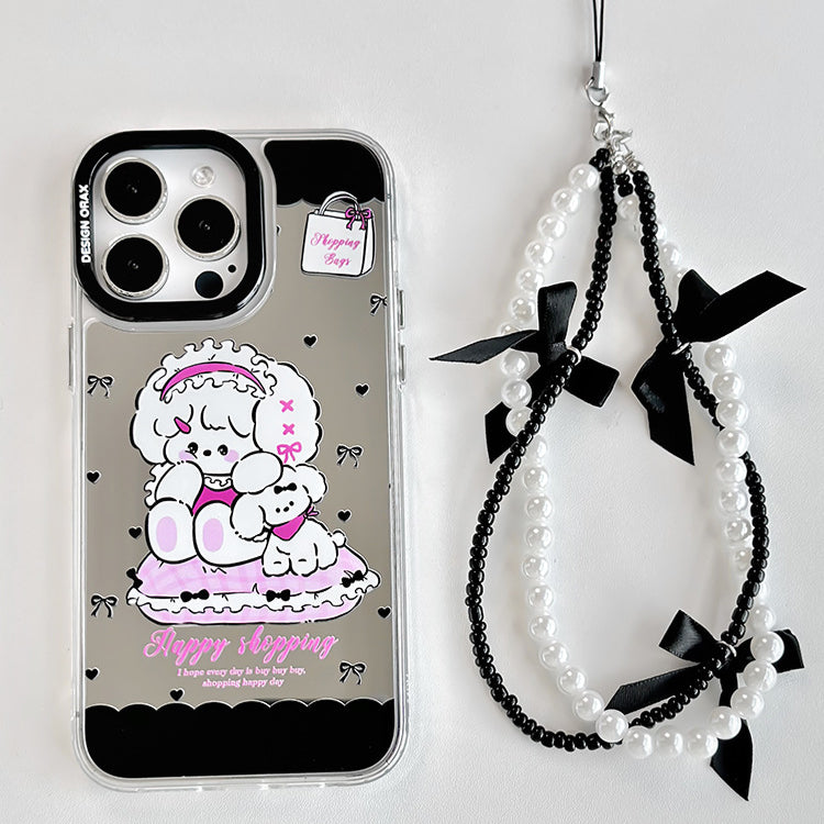 手機殼|iphone手機殼15卡通11手鍊13三合一鏡面12蘋果14Promax保護套「LR0872」24.07