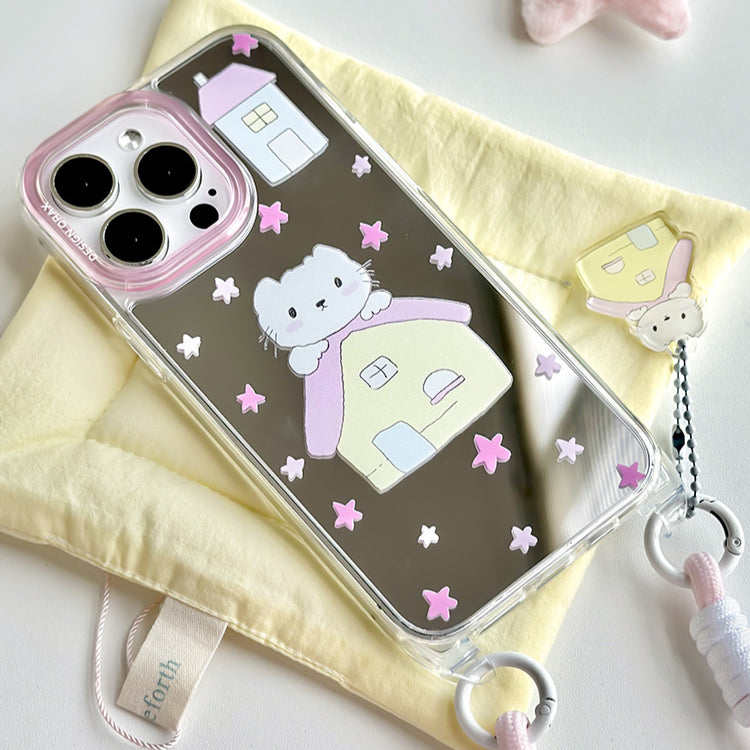 手機殼|蘋果15手機殼iPhone14pro適用12掛繩鏡面殼13promax卡通11「WL0038」24.07