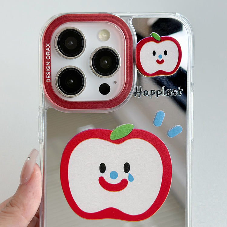 手機殼|iPhone15pro適用於12掛繩鏡面殼13promax卡通11蘋果15手機殼「WM0970」24.07