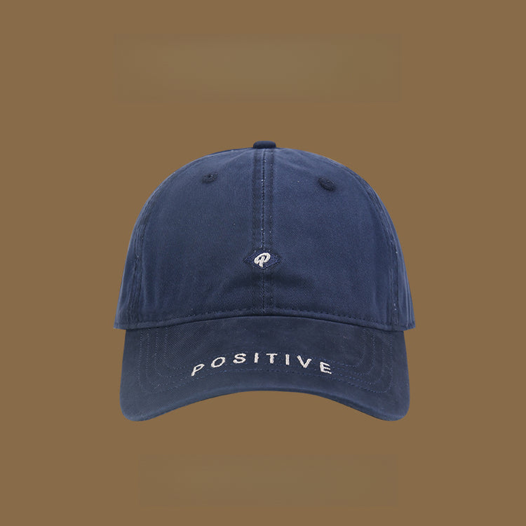 流行帽子|早春鴨舌帽女韓版百搭情侶鴨舌帽顯臉小簡約刺繡字母軟頂遮陽帽「C4908」25.01-2