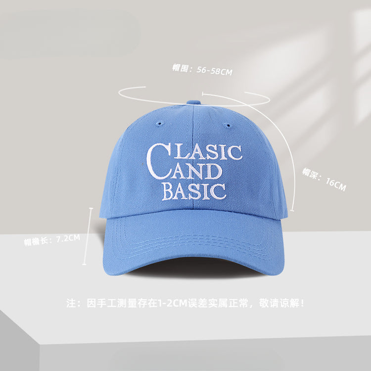 流行帽子|夏季新款遮陽帽子女韓版百搭棒球帽學生情侶顯臉小鴨舌帽戶外休閒「C1495」25.05-1