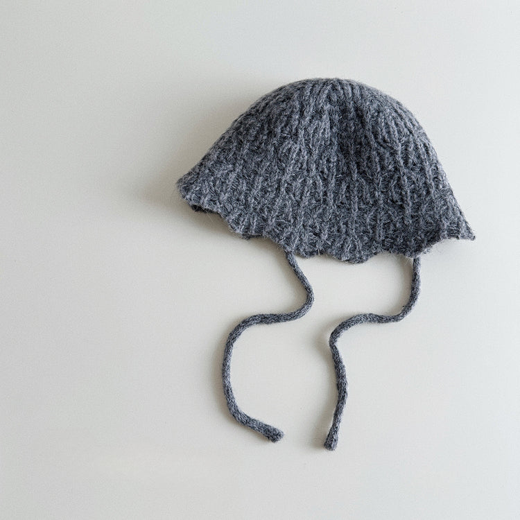 流行帽子|花邊針織漁夫帽女秋冬新款顯臉小韓版可愛小清新防風護耳保暖帽子「PM2712」24.10-1