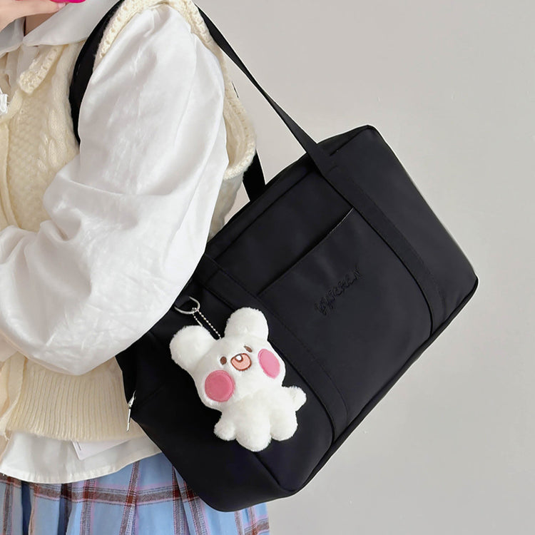 致青春|可愛痛包日系少女通勤百搭手提包大容量單肩包學院風透明包「654-23」24.10-2