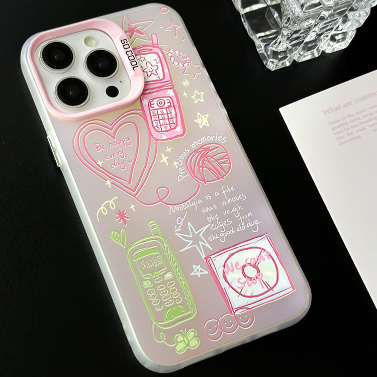 手機殼|蘋果15Promax手機殼適用13/12磨砂鐳射iPhone14pro11「WM0435」24.07