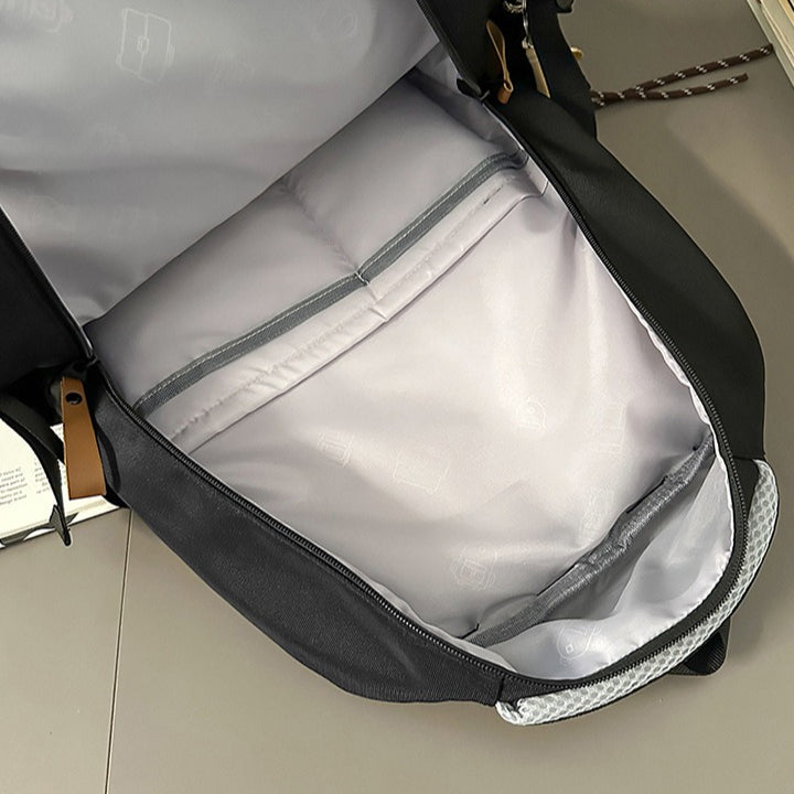 致青春|書包男大學生日系休閒旅行雙肩包輕便百搭大容量初高中生電腦背包「9050-138」25.09-4