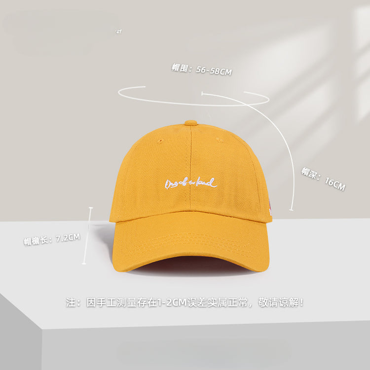 流行帽子|字母刺繡帽子女新款顯臉小愛心鴨舌帽韓版百搭棒球帽情侶遮陽帽男「C5036」25.06-2