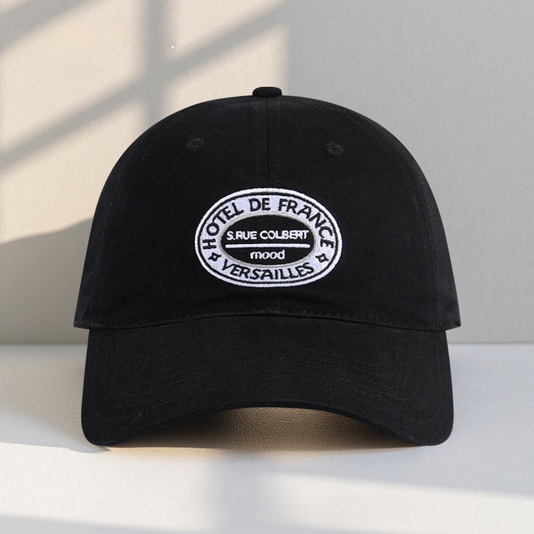 流行帽子|帽子女字母刺繡百搭棒球帽韓版遮陽學生情侶鴨舌帽戶外休閒防曬帽「C2702QC」25.08-1