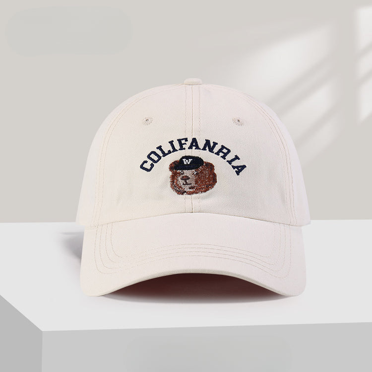 流行帽子|美式刺繡顯臉小小眾帽子女字母鴨舌帽百搭棒球帽情侶防曬遮陽帽男「C5261」25.05-2