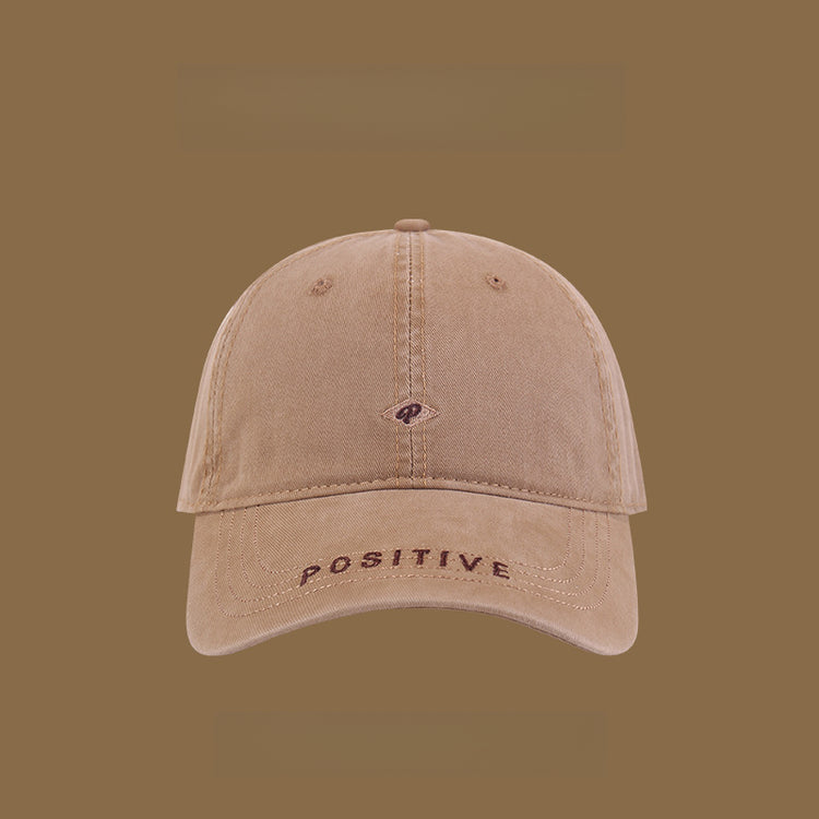 流行帽子|早春鴨舌帽女韓版百搭情侶鴨舌帽顯臉小簡約刺繡字母軟頂遮陽帽「C4908」25.01-2