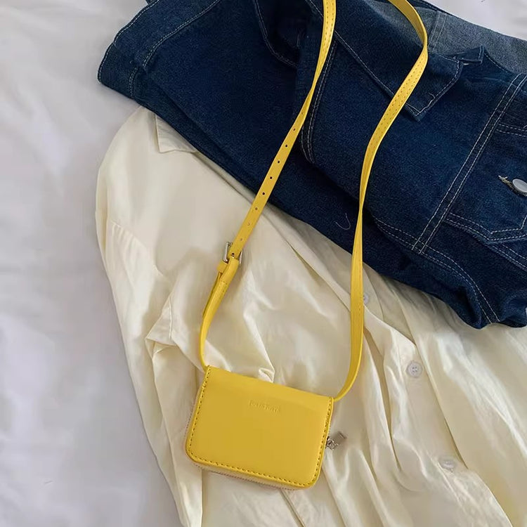 日韓流行|韓國小眾設計 時尚新款onuk同款多色時髦搭配小卡包腰包斜挎包「9361#」24.05-1