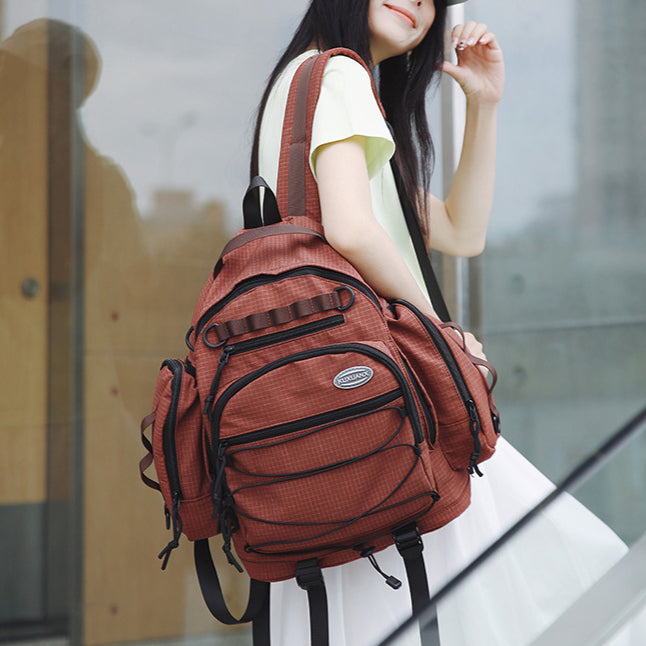 致青春|小眾高中生旅遊輕便背包 大容量運動戶外登山雙肩包女學生書包「8241-136」25.08-4