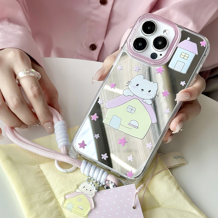 手機殼|蘋果15手機殼iPhone14pro適用12掛繩鏡面殼13promax卡通11「WL0038」24.07