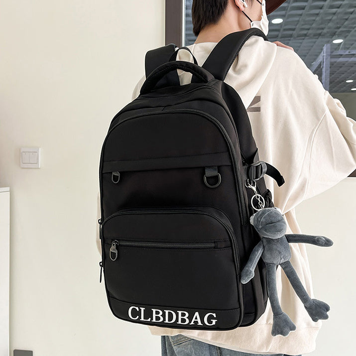 致青春|2024年新戶外旅行雙肩包韓版大容量國中生背包高顏值大學生書包男「9658-131」24.04-4