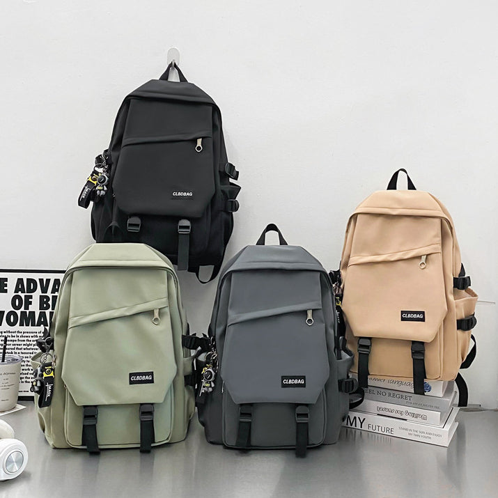 致青春|休閒雙肩包新款國中學生書包女多層套包大容量尼龍雙肩電腦包「2425-131」24.05-3