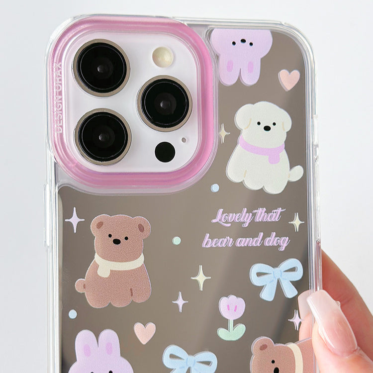 手機殼|蘋果15pro適用12/11掛繩鏡面殼13手機殼iPhone14promax卡通「WM0626」24.07