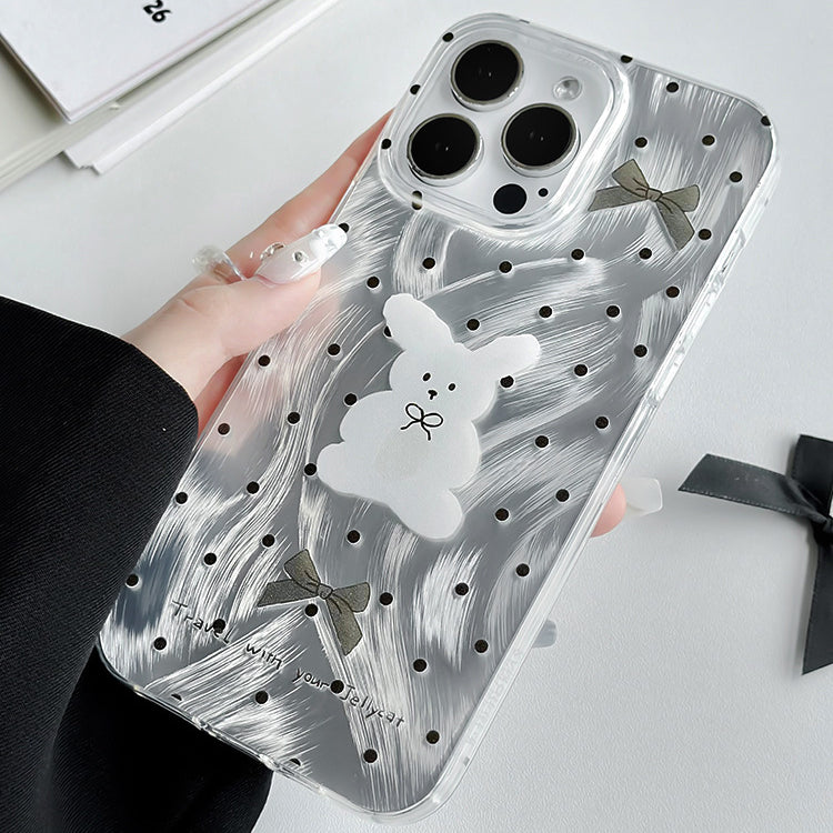 手機殼|iPhone15手機殼適用12大孔透明13羽紗11卡通蘋果14Promax「WL0045」24.07