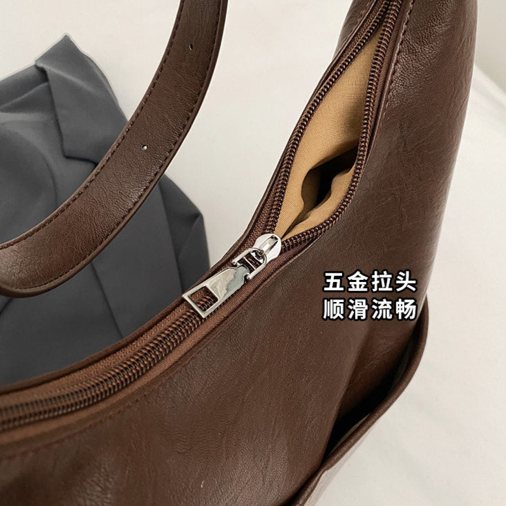 日韓流行|托特包包女2025新款高級感通勤腋下包女士大容量單肩子母包斜挎包「9545#」25.03-1