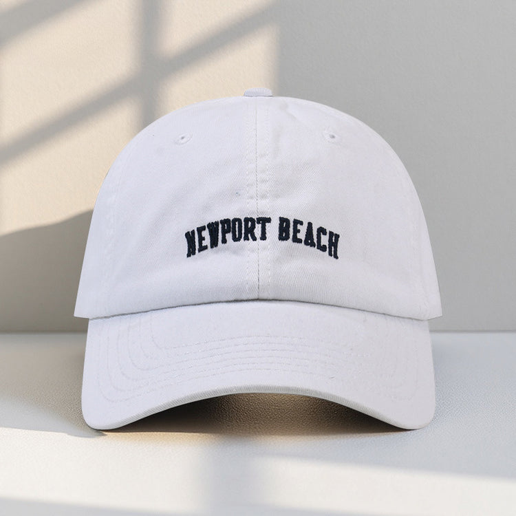 流行帽子|字母刺繡帽子女戶外百搭休閒鴨舌帽美式潮牌顯臉小遮陽棒球帽男潮「C2529QC」25.08-1