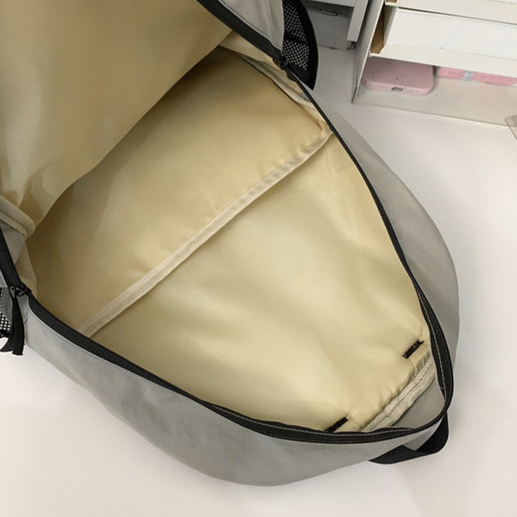 致青春|韓版字母雙肩包尼龍背包旅行包旅行戶外運動包學生背包校園書包附小掛包「2086-133」24.09-1