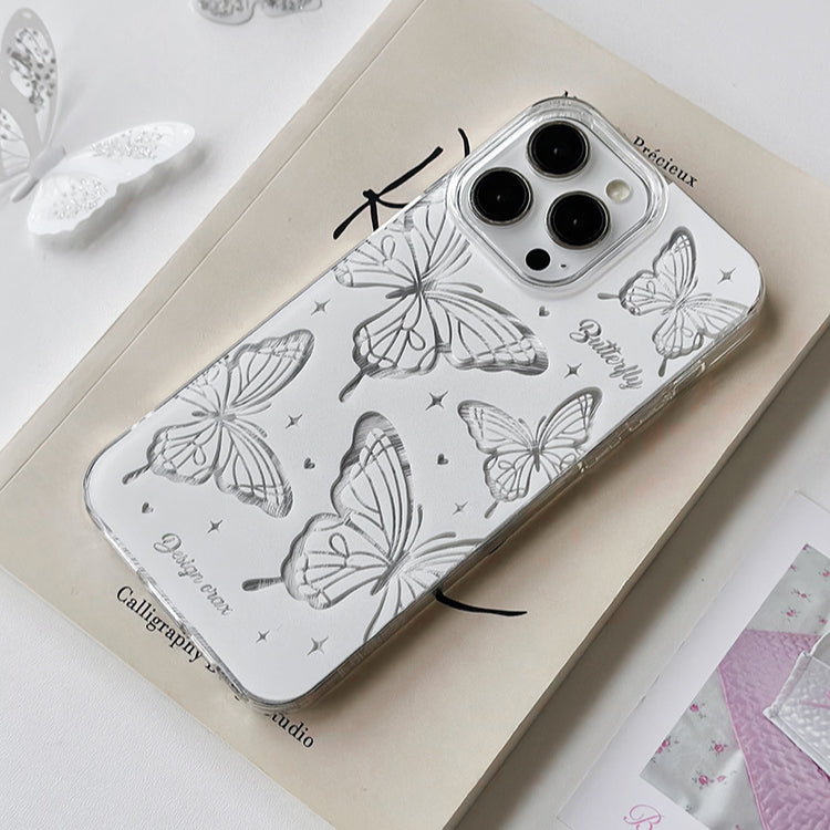 手機殼|蘋果15羽紗手機殼女iPhone1411適用12/13Pro大孔透明「WYB0853」24.07