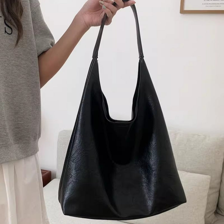 日韓流行|復古美拉德風通勤包大容量包包女2024新款流行鬆弛感單肩包托特包「9441#」24.07-3