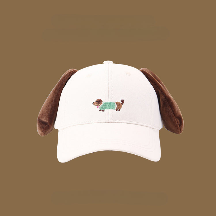 流行帽子|帽子可愛小狗棒球帽萌趣可愛春夏遮陽帽百搭學生顯臉小搞怪鴨舌帽「C4935」25.02-2