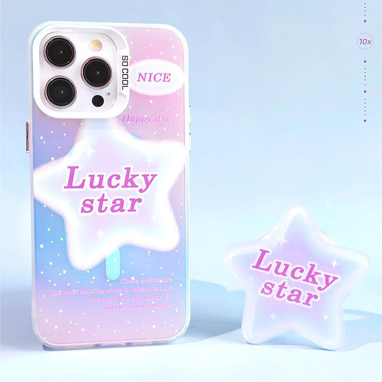 手機殼|磁吸磨砂鐳射iPhone15蘋果13手機殼14適用華為P70支架mate60「WYB0830」24.07