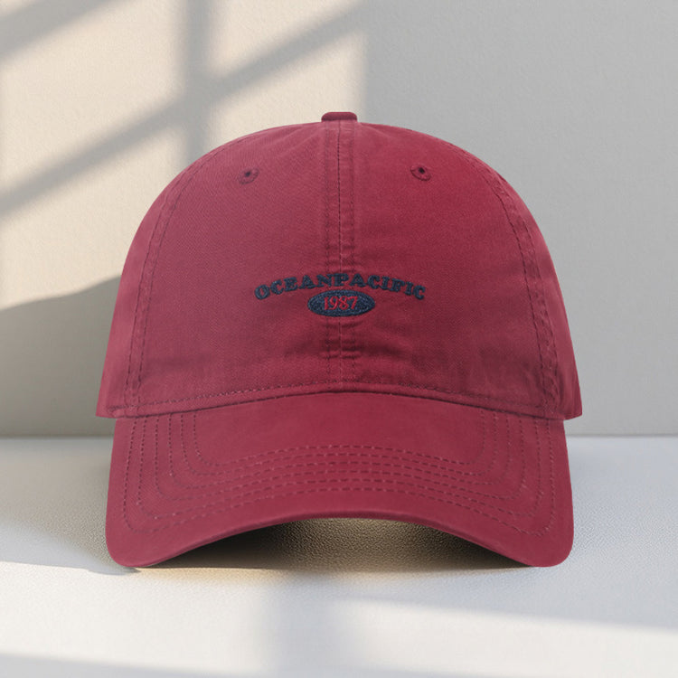 流行帽子|2025新款帽子女顯臉小夏季百搭款鴨舌帽軟頂水洗潮牌遮陽棒球帽男「C4921AA」25.08-1