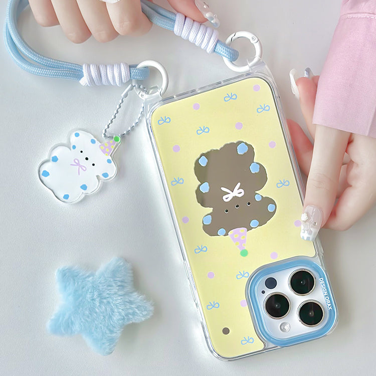 手機殼|蘋果15promax卡通手機殼iPhone14pro適用12掛繩鏡面殼13「WL0047」24.07