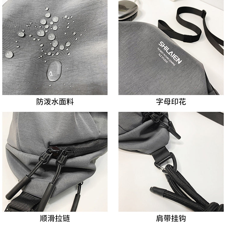 致青春|潮牌日系胸包女ins簡約單肩包小挎包輕便騎行腰包學生斜挎包「279-120」24.11-1