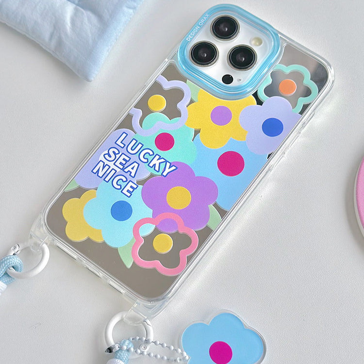 手機殼|掛繩鏡面殼13promax日韓蘋果15手機殼iPhone14pro適用12批發「WM0632」24.07