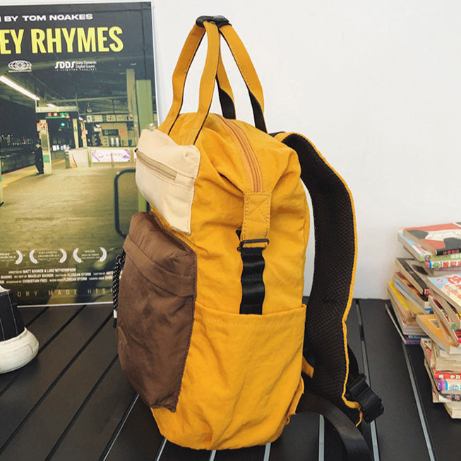 致青春|秋冬休閒雙肩包情侶款戶外旅行登山背包韓系輕便撞色手提背包「8245-130」25.08-4