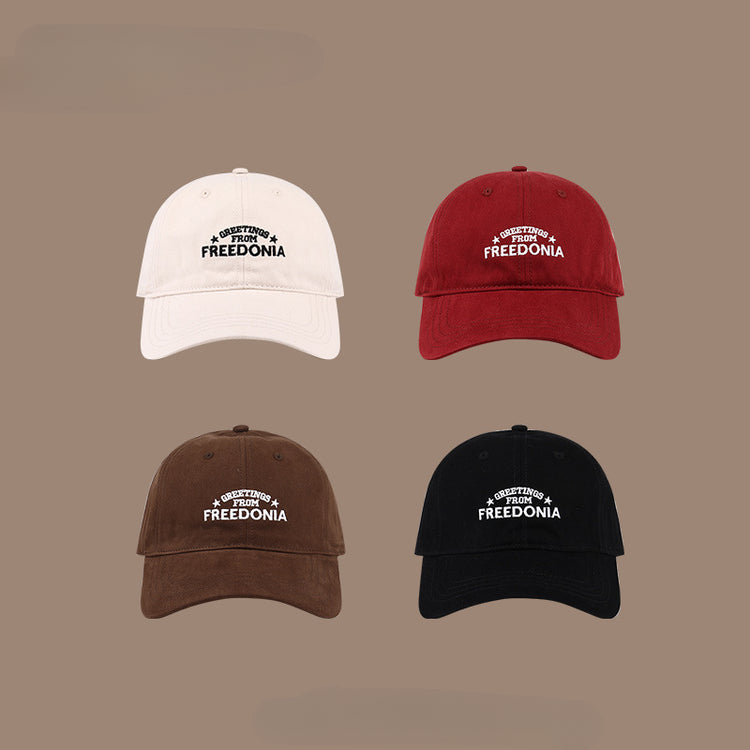 流行帽子|韓版ins刺繡字母帽子女百搭顯臉小鴨舌帽學生情侶戶外休閒棒球帽「C3622AA」25.07-5