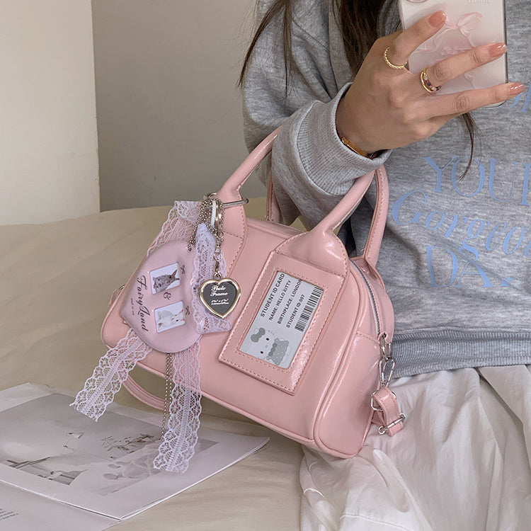 日韓流行|韓版高級感手拎枕頭包2025新款小眾設計潮流時尚單肩包百搭斜挎包「9551#」25.03-2