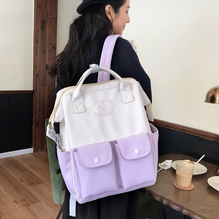 致青春|日系ins書包甜美少女中小學生三到六年級森系小清新學院風雙肩包「875-380」24.04-1