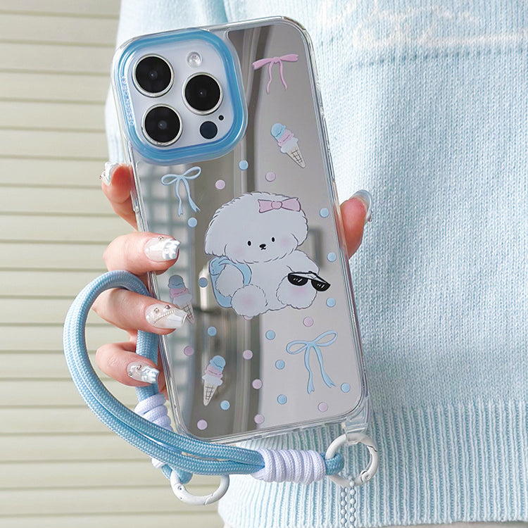 手機殼|蘋果15手機殼iPhone14/13promax適用12pro掛繩鏡面殼11夏天「WL0035」24.07