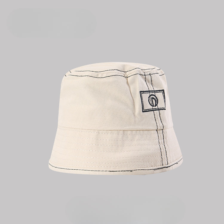 流行帽子|學生情侶帽子女韓版百搭字母刺繡漁夫帽日系簡約遮陽盆帽太陽帽男「C2485」25.04-2