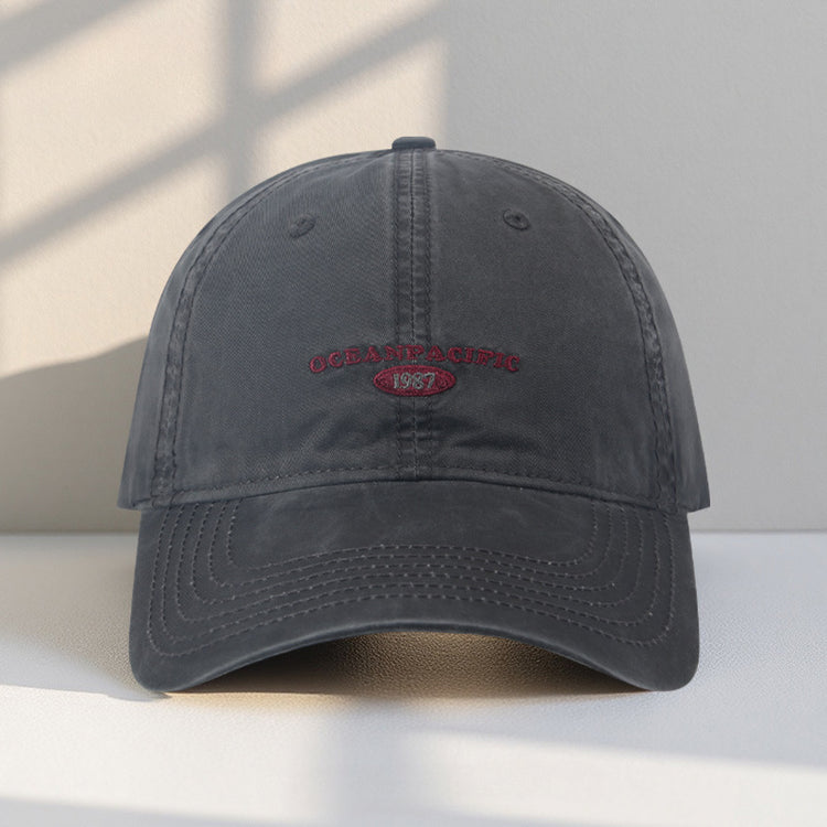 流行帽子|2025新款帽子女顯臉小夏季百搭款鴨舌帽軟頂水洗潮牌遮陽棒球帽男「C4921AA」25.08-1