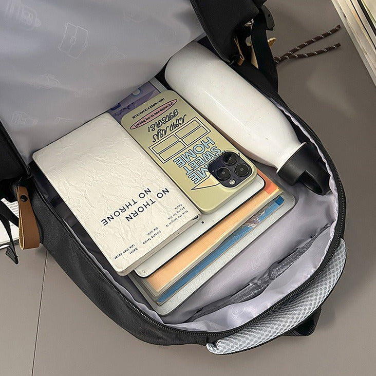 致青春|書包男大學生日系休閒旅行雙肩包輕便百搭大容量初高中生電腦背包「9050-138」25.09-4