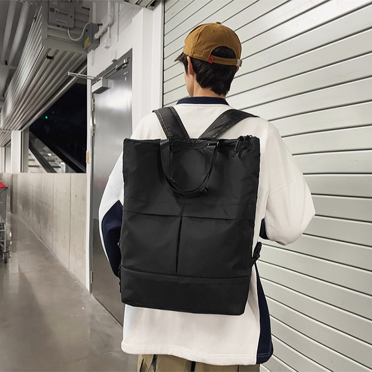 致青春|雙肩包男女款潮酷時尚手拎包簡約百搭通勤背包大容量防潑水旅行包「8339-125」24.12-5